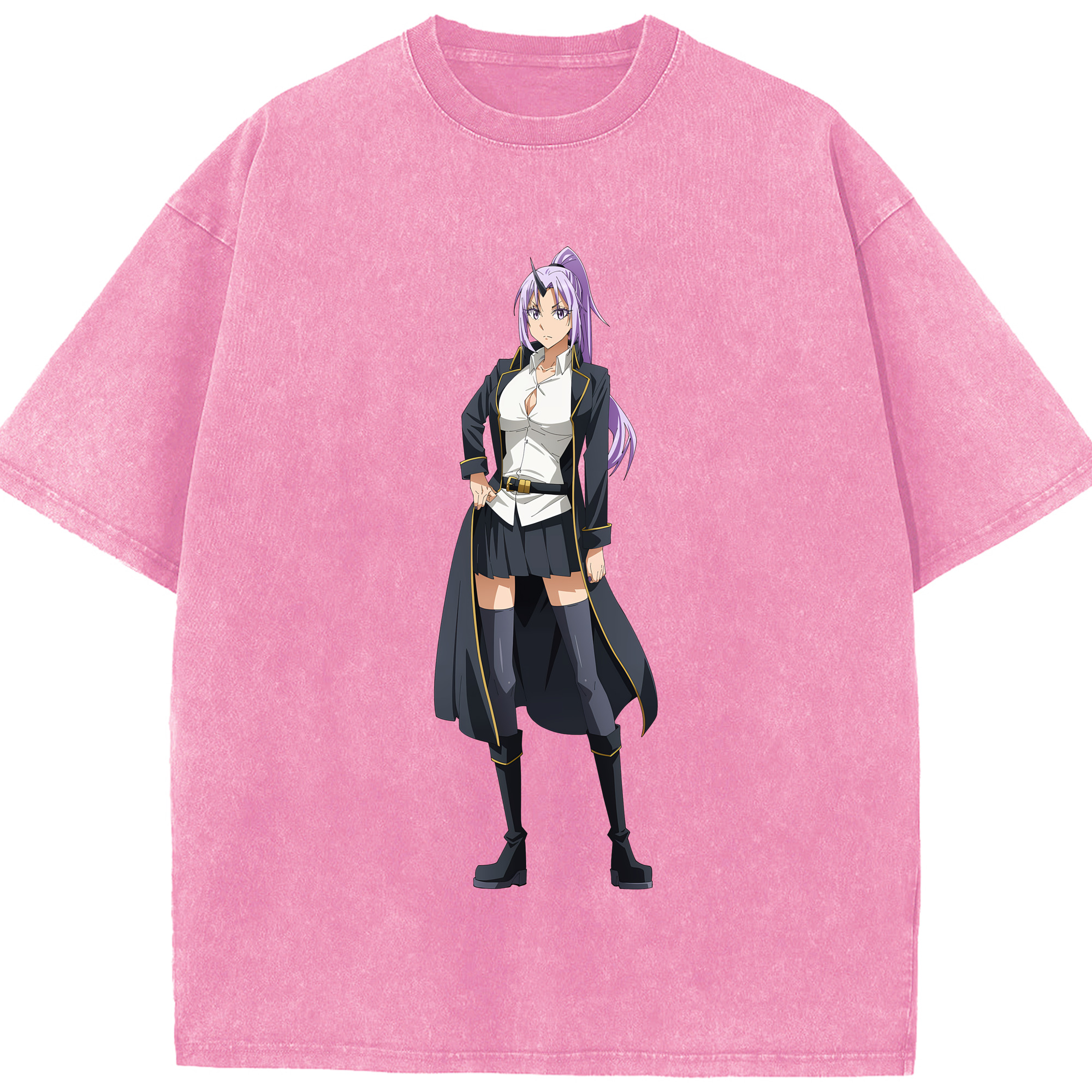 （画像用） 転スラ Regarding Reincarnated to Slime 綿100% ヴィンテージ風 半袖Tシャツ（フロントプリント）